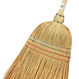 Peggy Perfect Balai en paille avec un manche en bois, 4