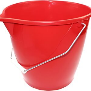 Peggy Perfect Seau avec un étrier, 12 litres, rouge
