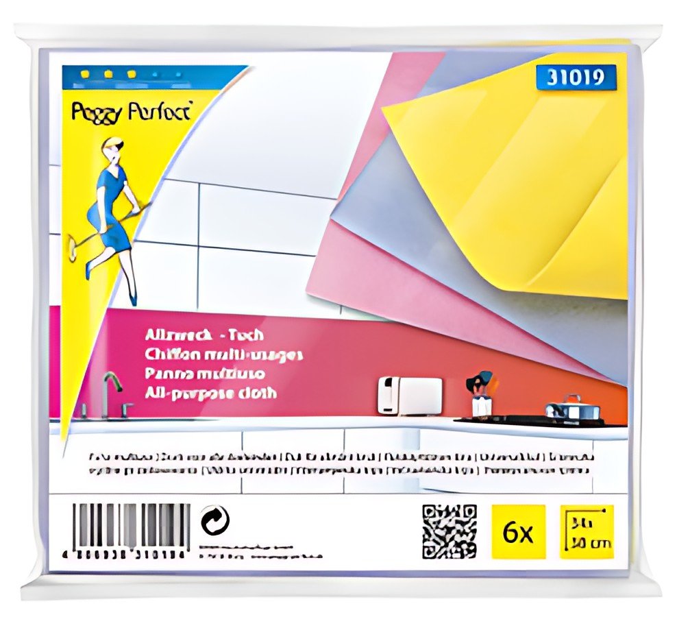 Peggy Perfect Chiffon multi-usage non-tissé, paquet de 6