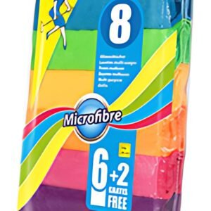 Peggy Perfect Lavettes multi-usage microfibre, paquet de 8