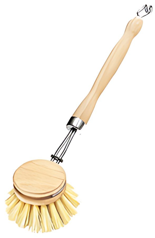 Peggy Perfect Brosse à vaisselle, en bois naturel, rond