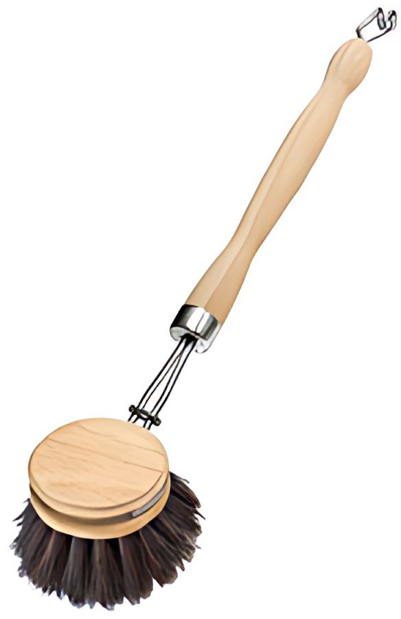 Peggy Perfect Brosse à vaisselle, bois naturel, rond