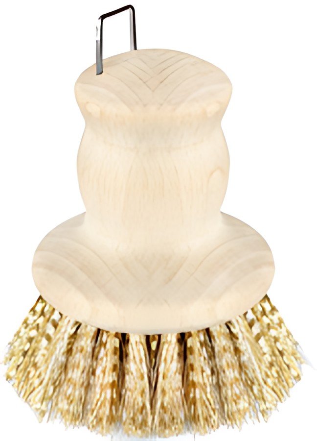 Peggy Perfect Brosse pour casseroles, bois naturel, rond