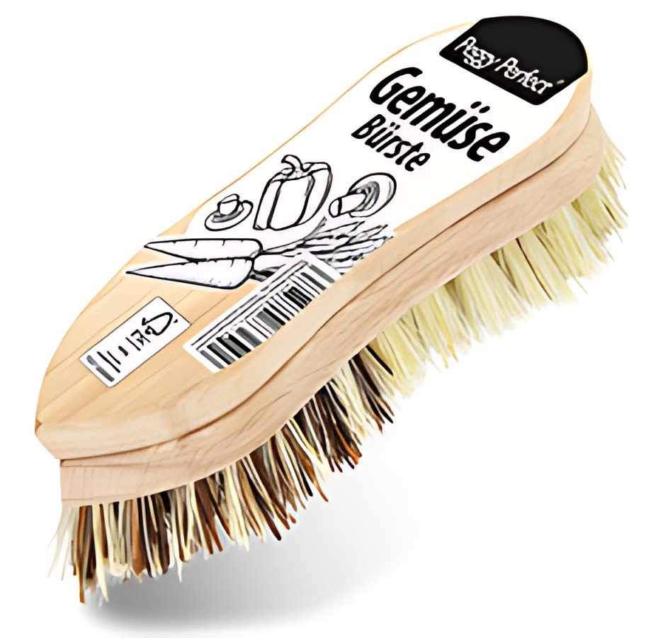 Brosse à légumes Peggy Perfect, bois naturel, 140 mm