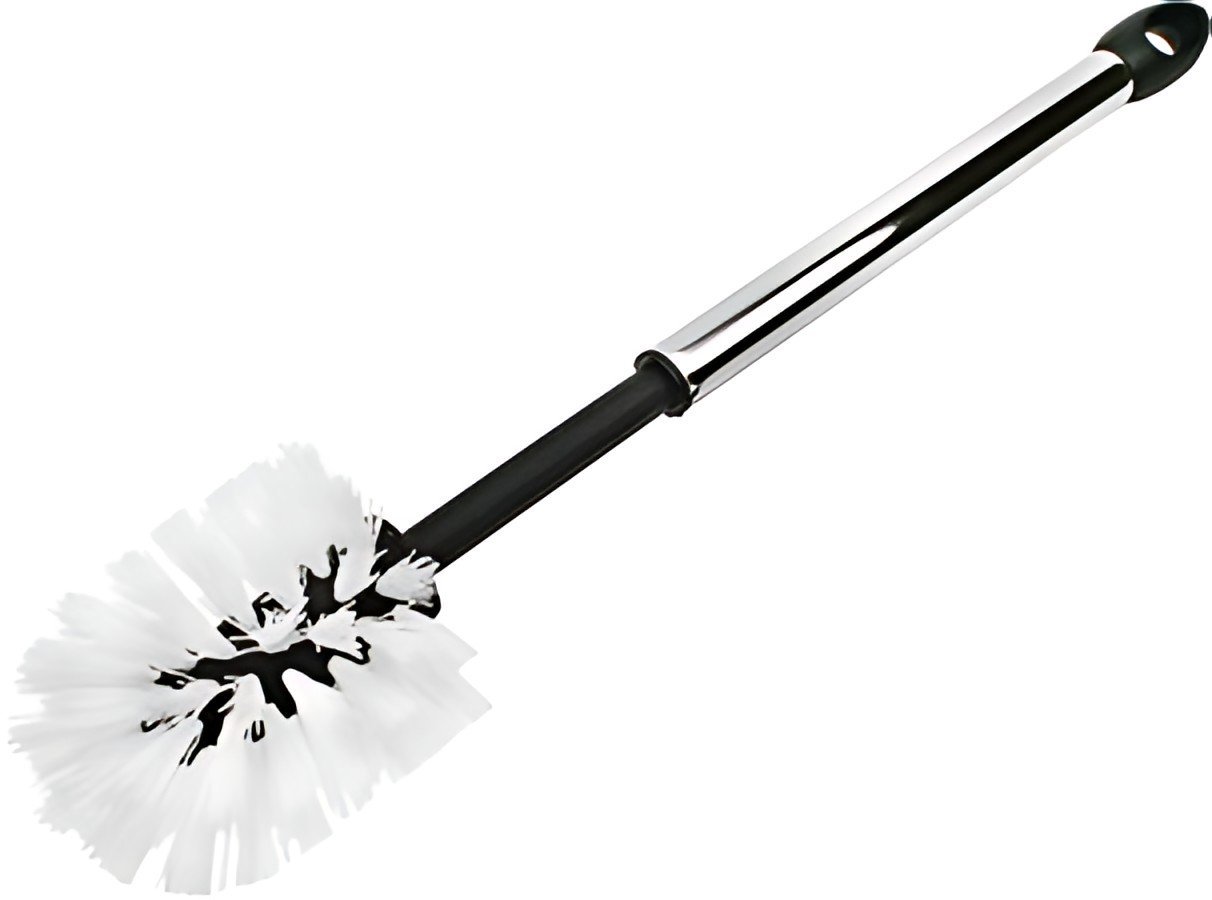 Peggy Perfect Brosse de toilettes, manche chromé, tête ronde