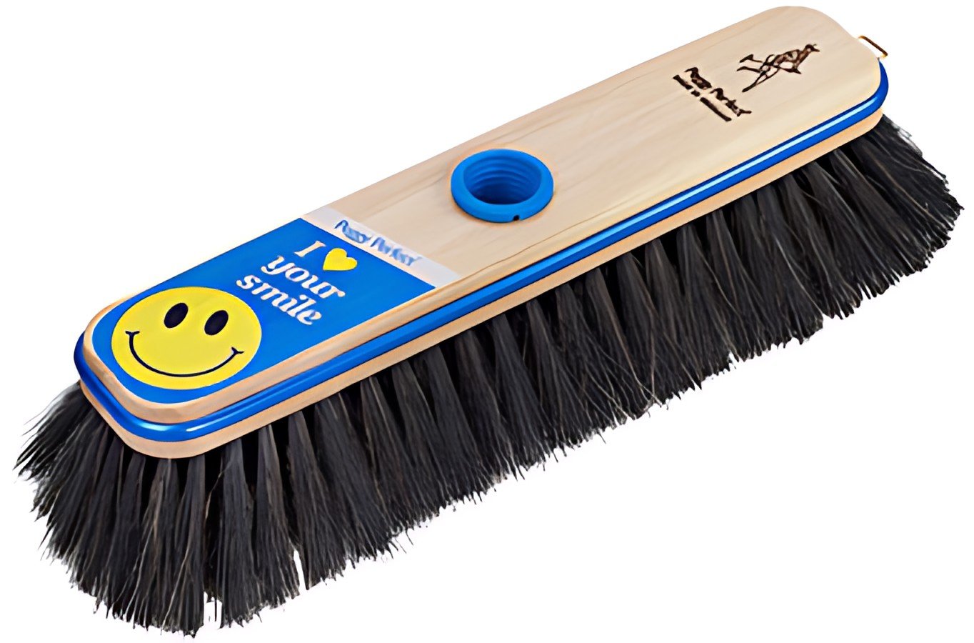 Peggy Perfect Balai "I love your smile", bois, 280 mm