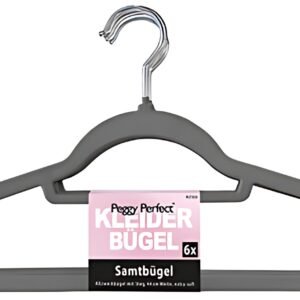 Peggy Perfect Cintre "Velours" avec barre, pack de 6