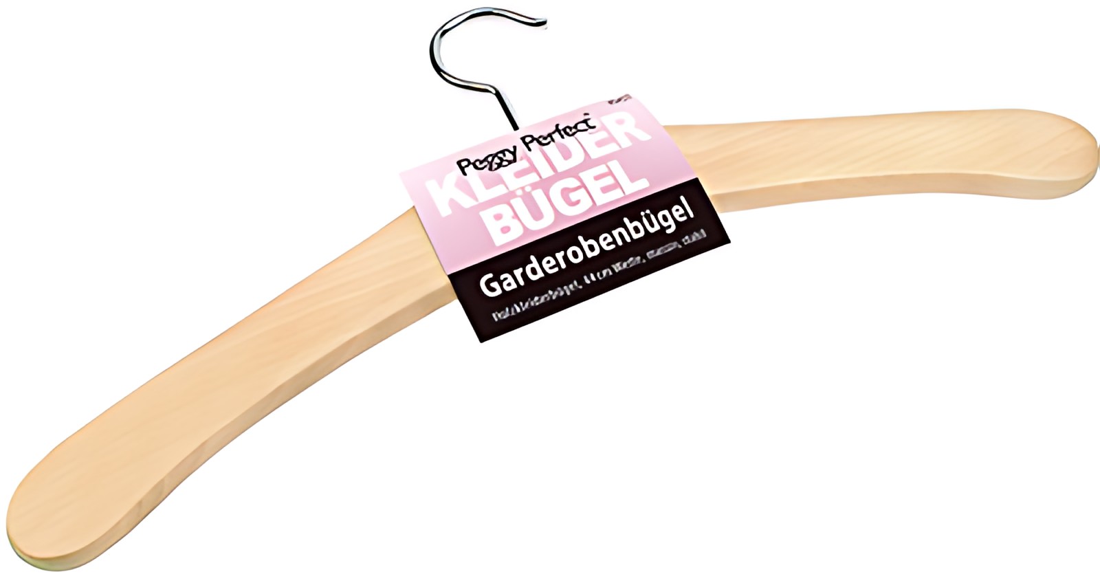 Peggy Perfect Cintre en bois sans barre, laqué naturel