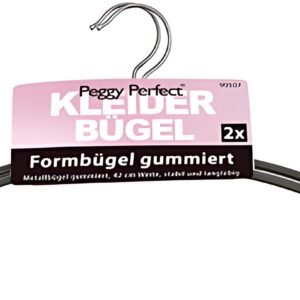 Peggy Perfect Cintre en métal sans barre, pack de 2