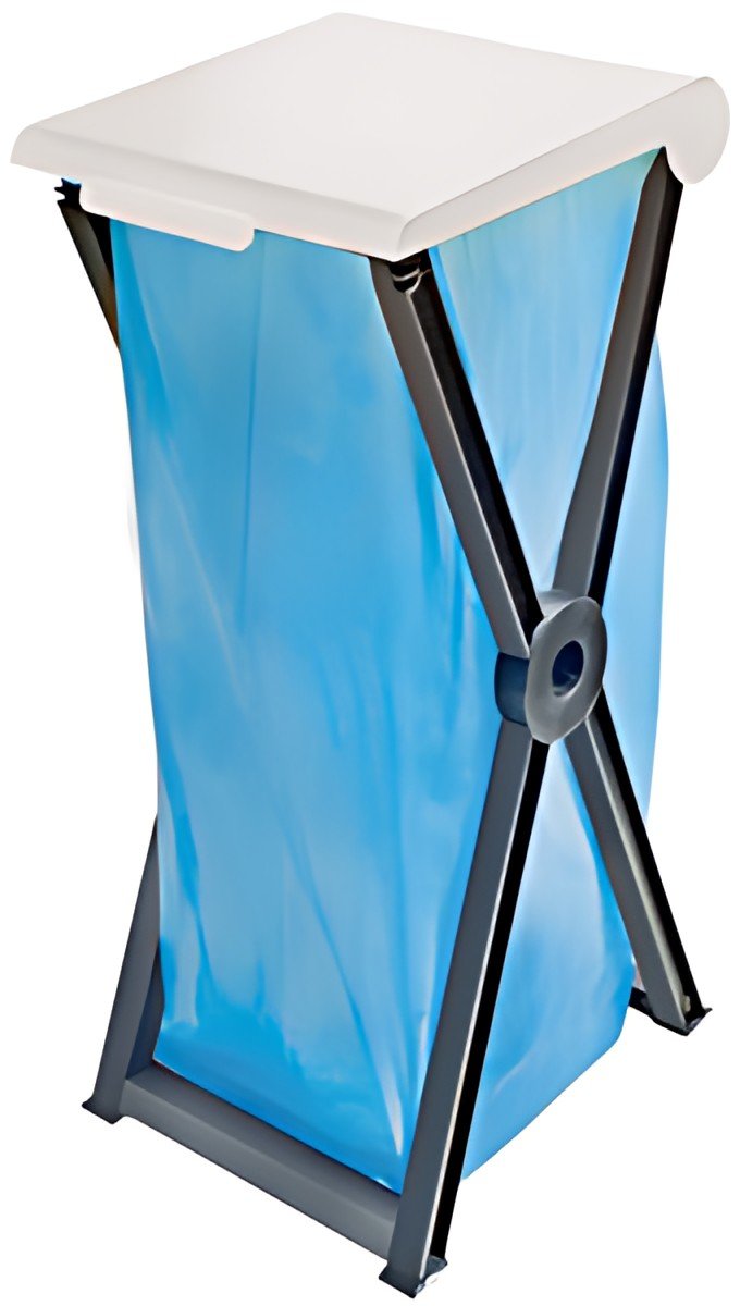 Peggy Perfect Support de sac poubelle, noir/blanc