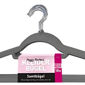 Peggy Perfect Cintre "Velours" avec barre, pack de 18