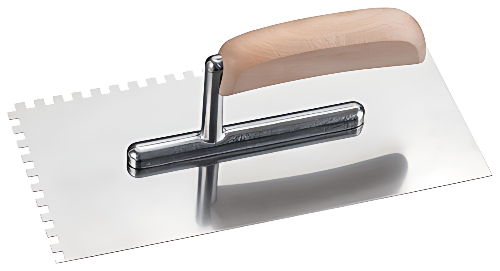 WESTEX Platoir dentelé inox, 270 x 130 mm, denture 6x6 mm