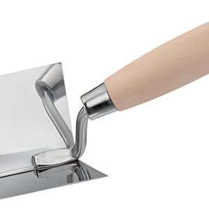 WESTEX Truelle d'angle intérieur, poignée bois, 80x60x60 mm