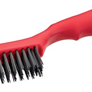 WESTEX Brosse métallique en acier, poignée en plastique
