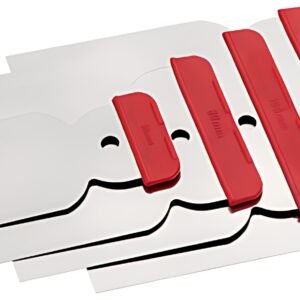 WESTEX Jeu de spatules japonaises, acier inoxydable,4 pièces