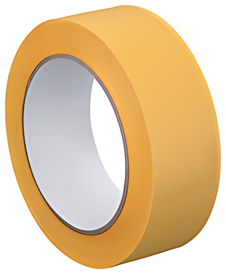 WESTEX Ruban de plâtrage PVC rainuré, 50 mm x 33 m, jaune