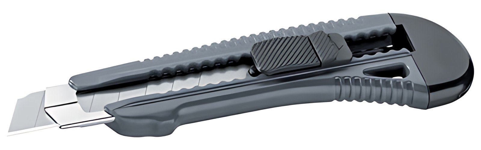 WESTEX Cutter, plastique, lame: 18 mm, gris