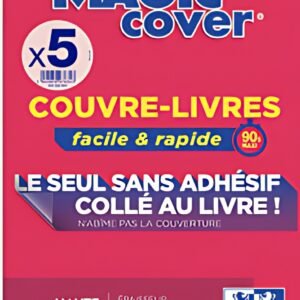 Oxford Couvre-livres "Magic Cover", contenu: 5 feuilles