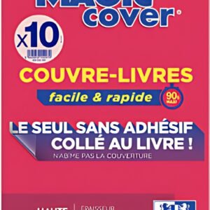 Oxford Couvre-livres "Magic Cover", contenu: 10 feuilles