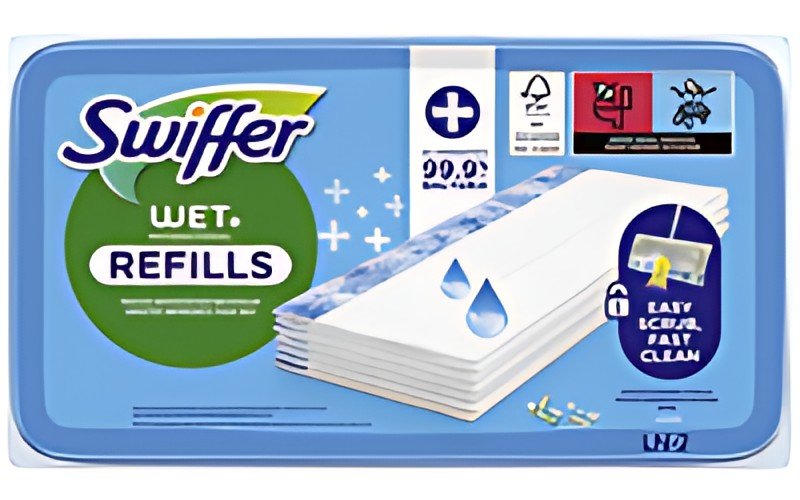 Swiffer Wet Recharge de serpillère humide antibactérienne