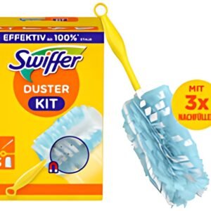Swiffer Kit d'essai plumeau-magnétique, 1 manche +3 plumeaux