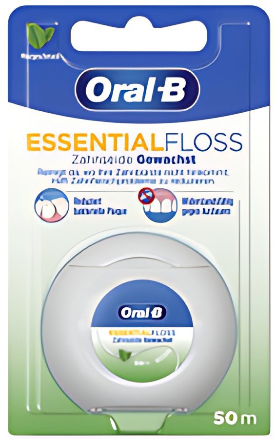 Oral-B Fil dentaire Essentialfloss, 50 m, goût de menthe