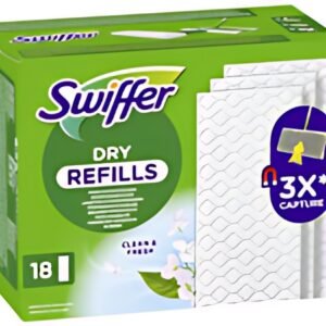 Swiffer Serpillère sèche au parfum febreze, pack de recharge
