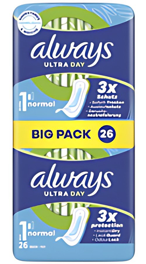 always ultra Serviette hygiénique Normal, BigPack, taille 1