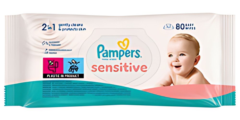 Pampers Lingette humide sensitive, pack de voyage