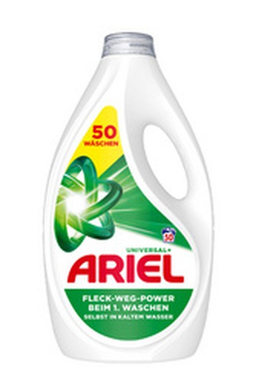 ARIEL Lessive liquide Universal+, 2,25 litres - 50 lavages