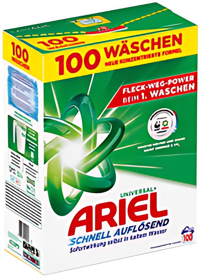 ARIEL Lessive en poudre Universal+, 5,03 kg - 100 lavages