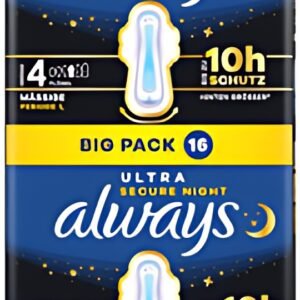 always Serviette hygiénique Ultra Day, Secure Night, BigPack