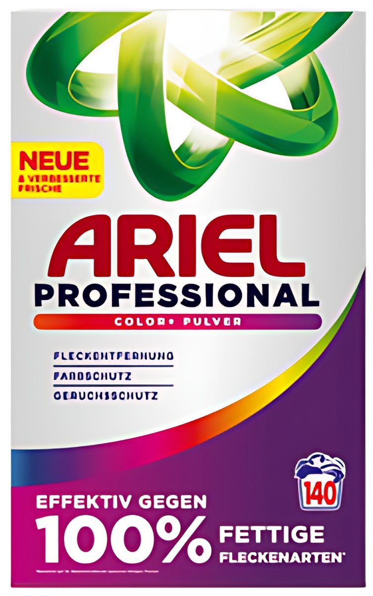 ARIEL PROFESSIONAL Lessive en poudre Color+, 140 lavages