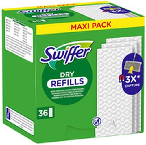 Swiffer Serpillère sèche, pack de recharge de 36