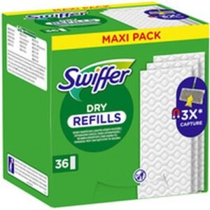 Swiffer Serpillère sèche, pack de recharge de 72