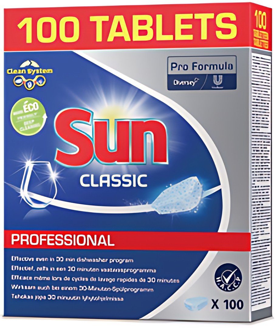 Sun Professional Pastille lave-vaisselle Classic, 100 pièces