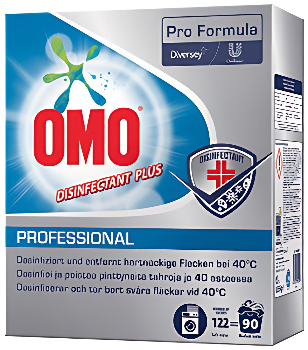 OMO Lessive en poudre Professional Disinfectant, 90 lavages