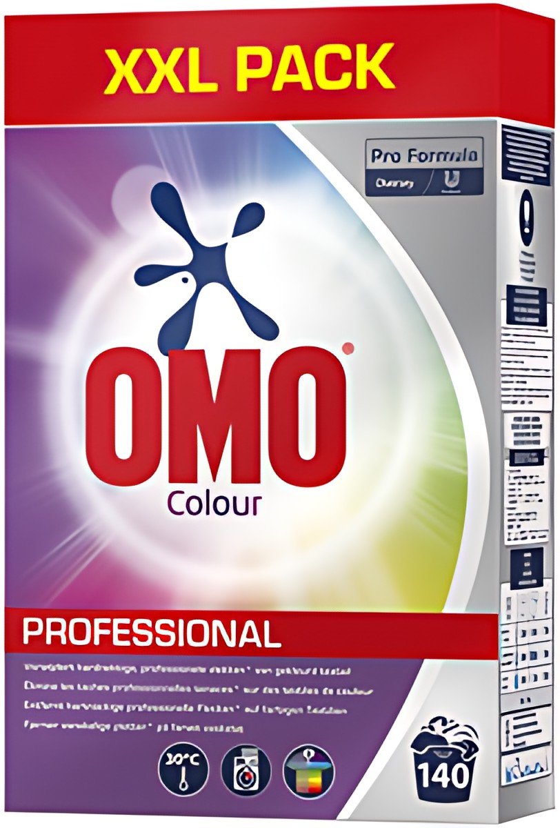 OMO Lessive en poudre Professional Color, 140 lavages, 7 kg