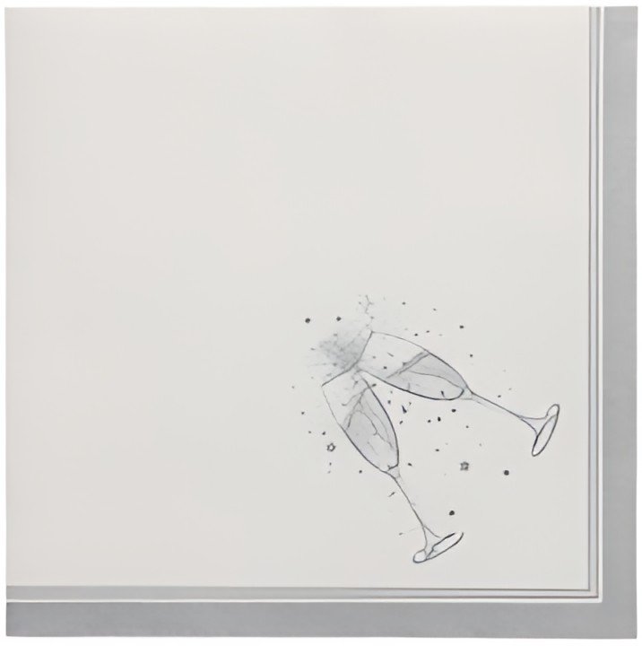 PAPSTAR Serviette "ROYAL Collection Festivities", argent