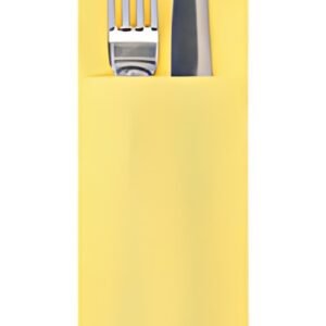 STARPAK Serviette pochette "DAILY Collection", jaune