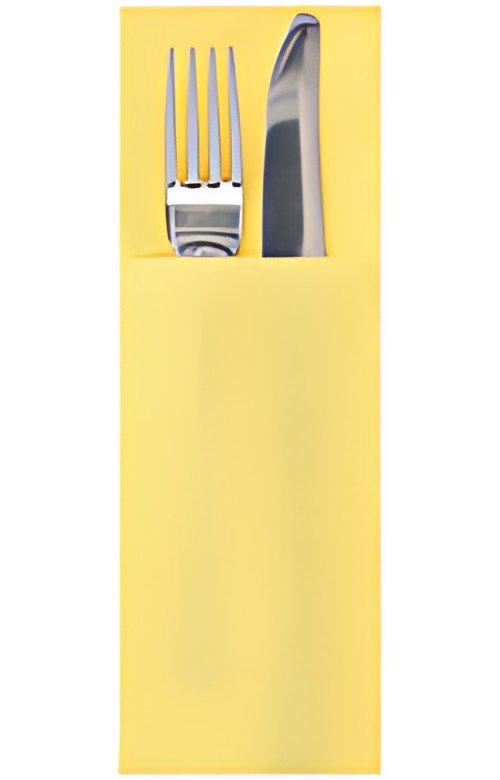 STARPAK Serviette pochette "DAILY Collection", jaune