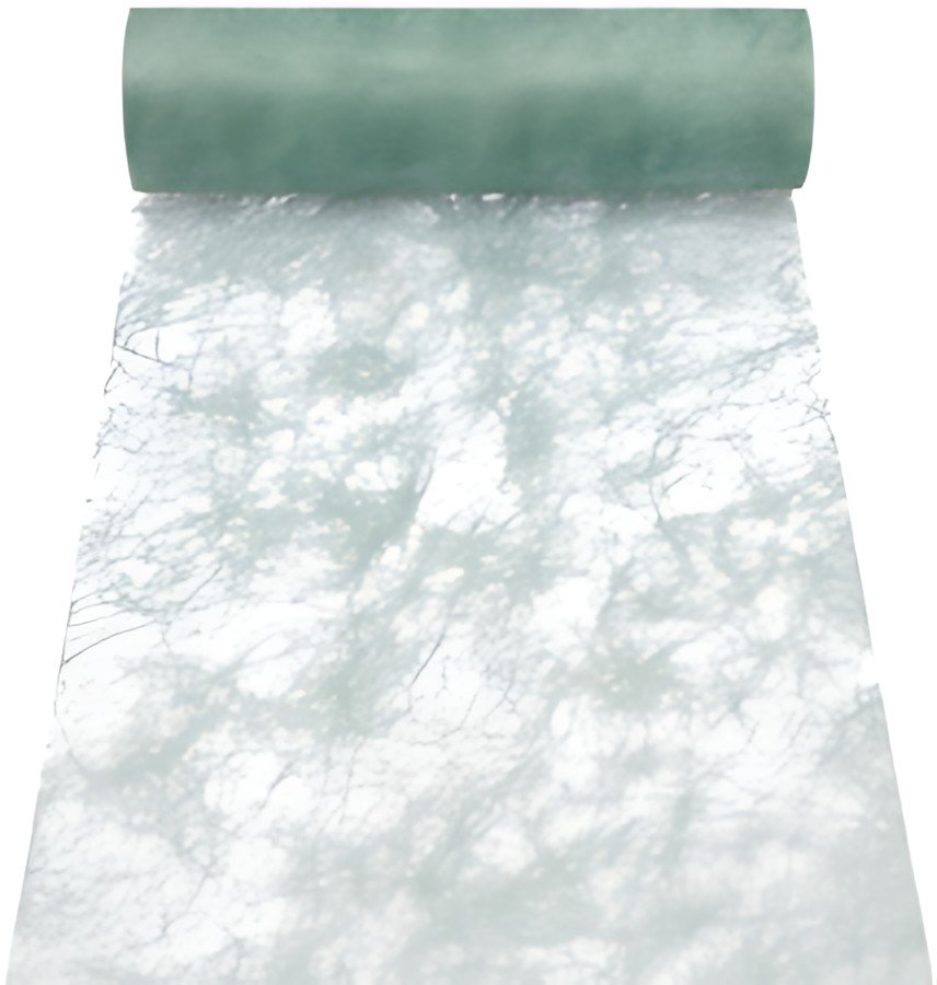 PAPSTAR Chemin de table / ruban décoratif "Sizoflor", jade
