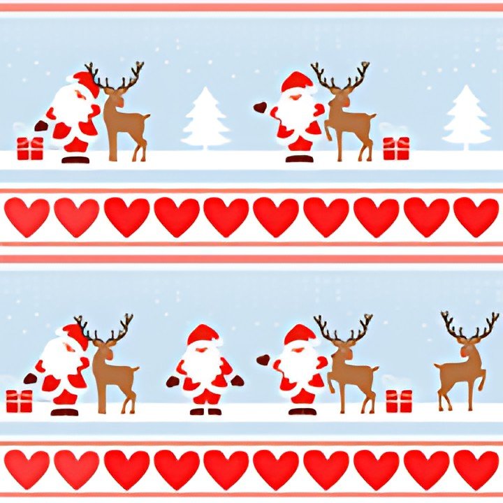 PAPSTAR Serviette à motif de Noël "Lovely Santa"