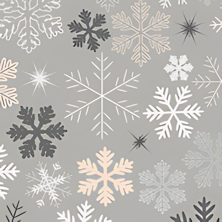 PAPSTAR Serviette à motif de Noël "Snowflakes"