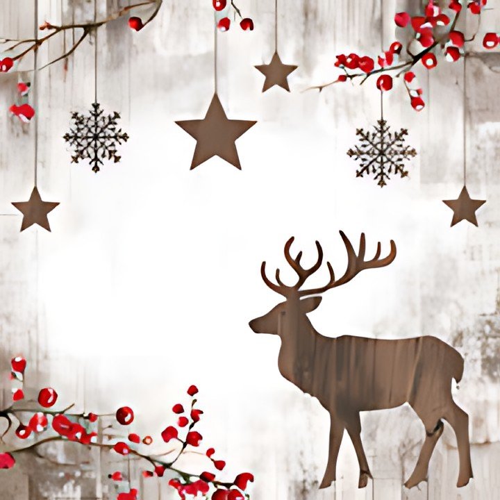 PAPSTAR Serviette à motif de Noël "X-mas Deer"