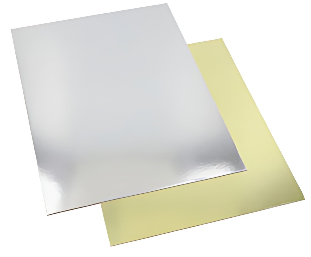 STARPAK Plat à gâteau rectangulaire, 300 x 400 mm, or/argent