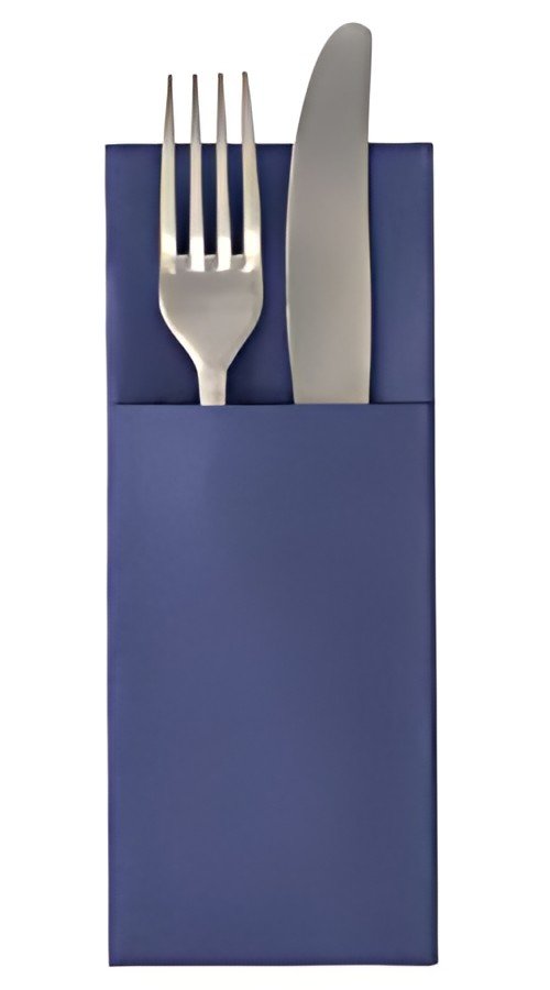 PAPSTAR Serviette pochette "ROYAL Collection", bleu foncé
