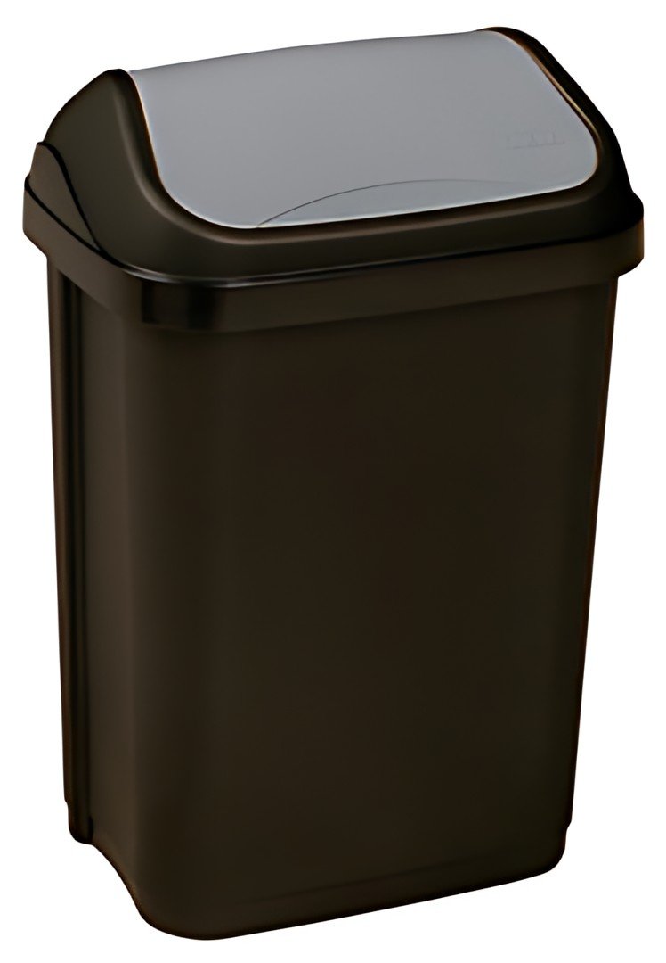 keeeper Poubelle "swantje", 10 litres, graphite/ gris
