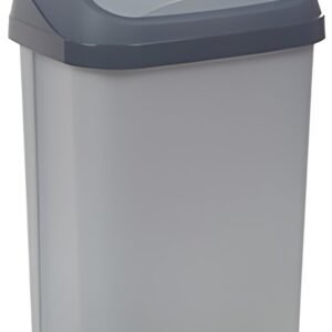 keeeper Poubelle "swantje", 25 litres, argent / graphite