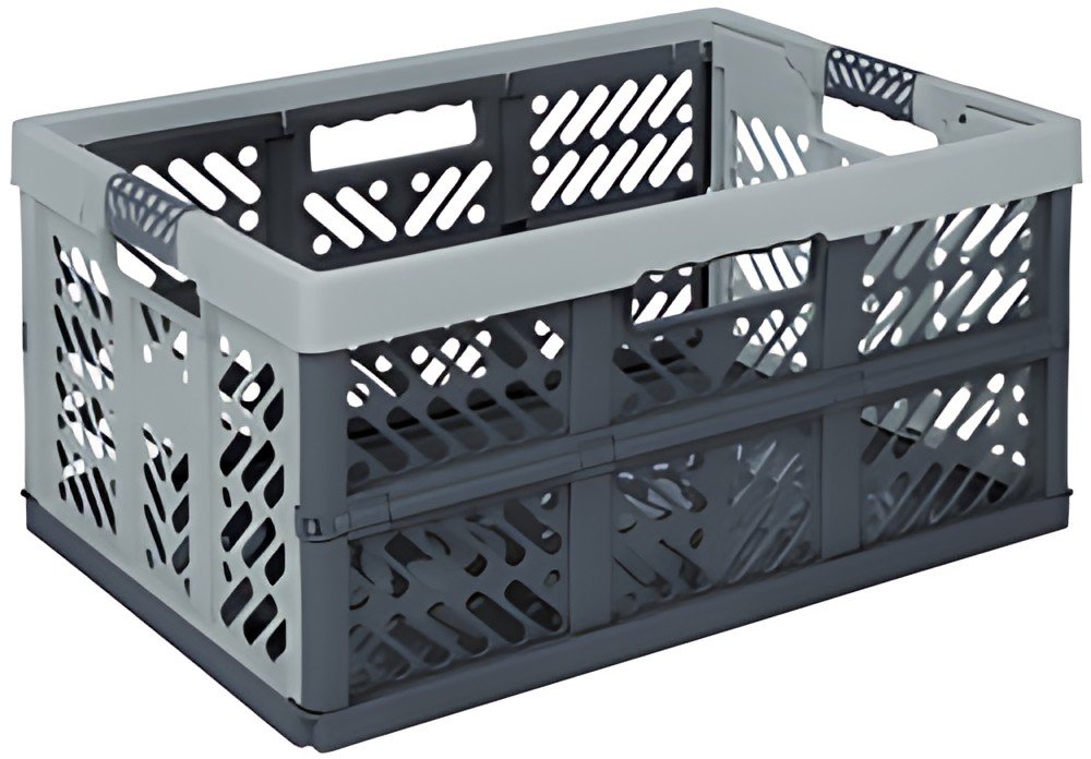 keeeper Caisse de rangement pliante "ben", gris/anthracite